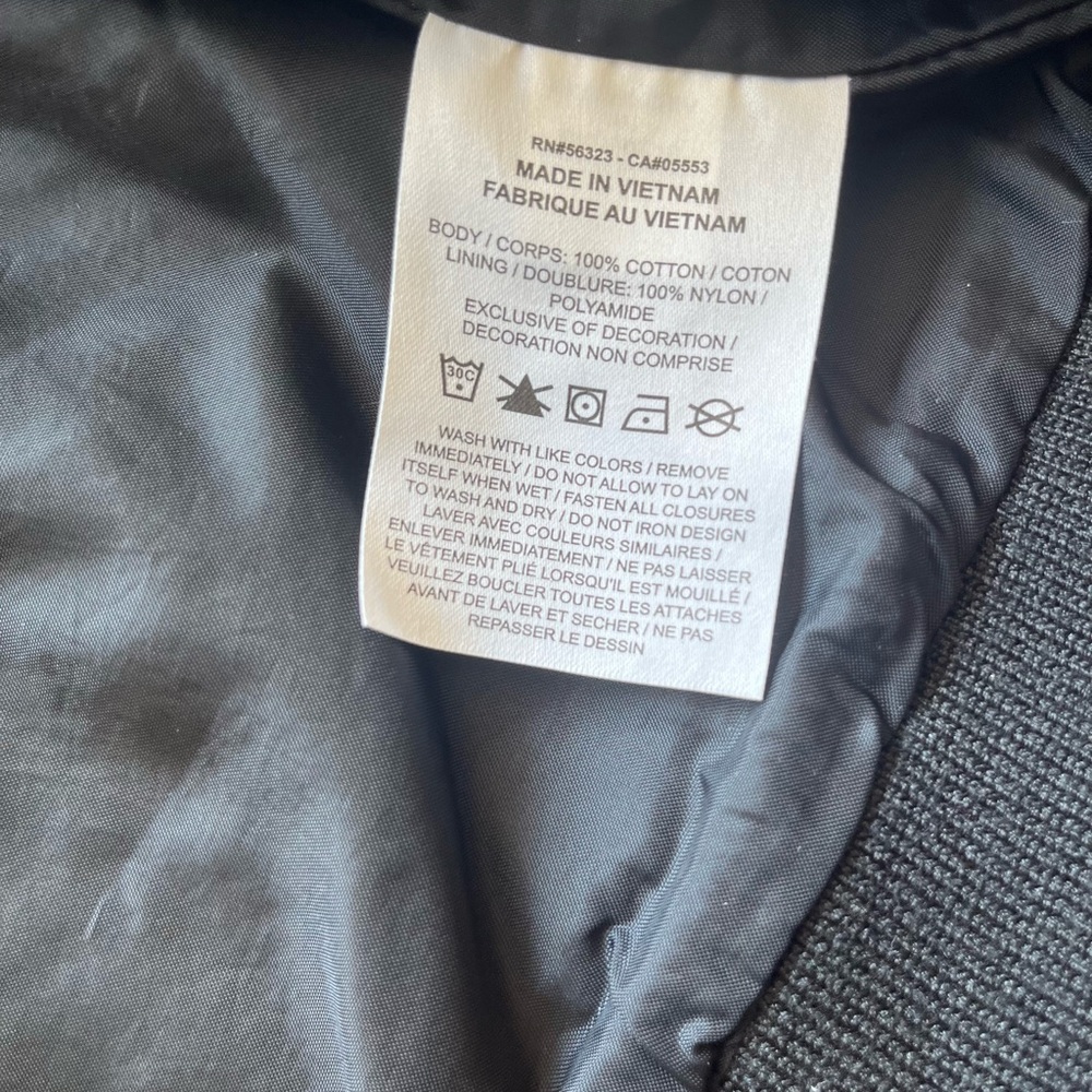 Nike Jordan Renegade Women's Canvas Jacket Black Medium - Picture 7 of 9